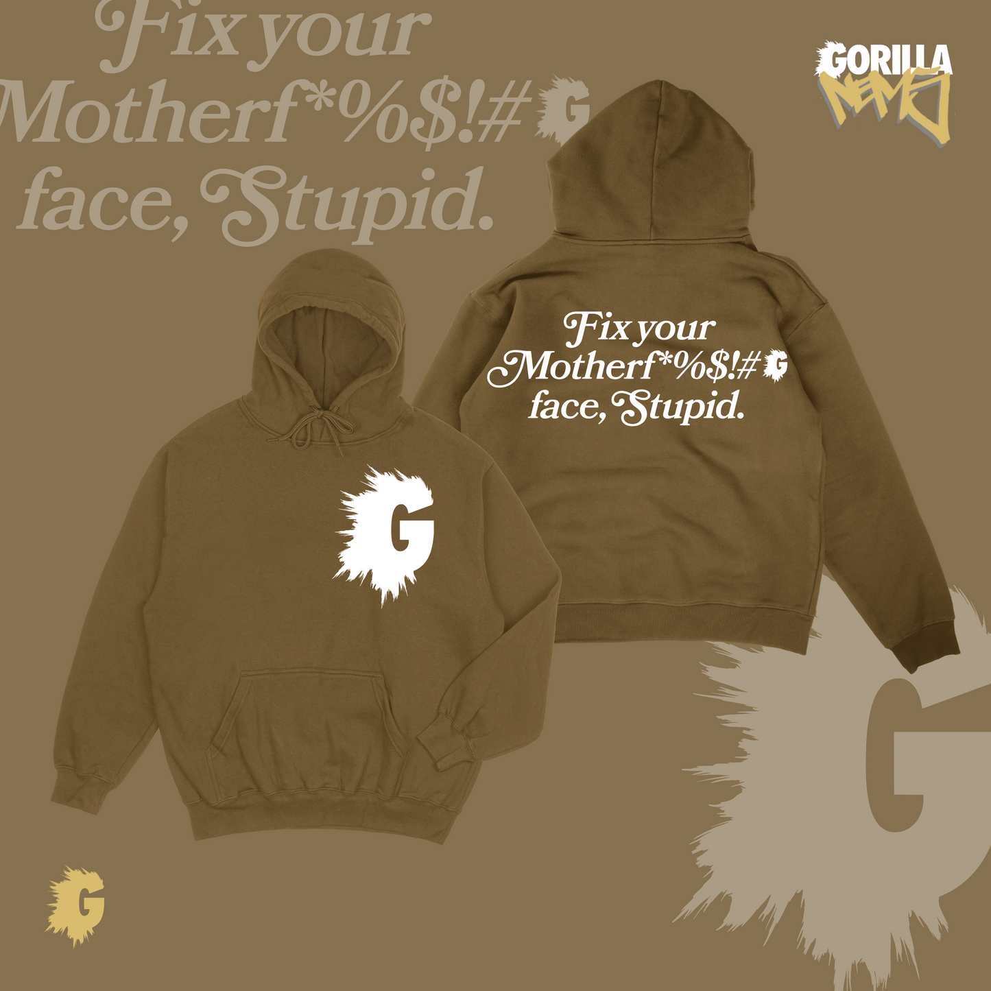FIX YOUR FACE QUOTABLE HOODY