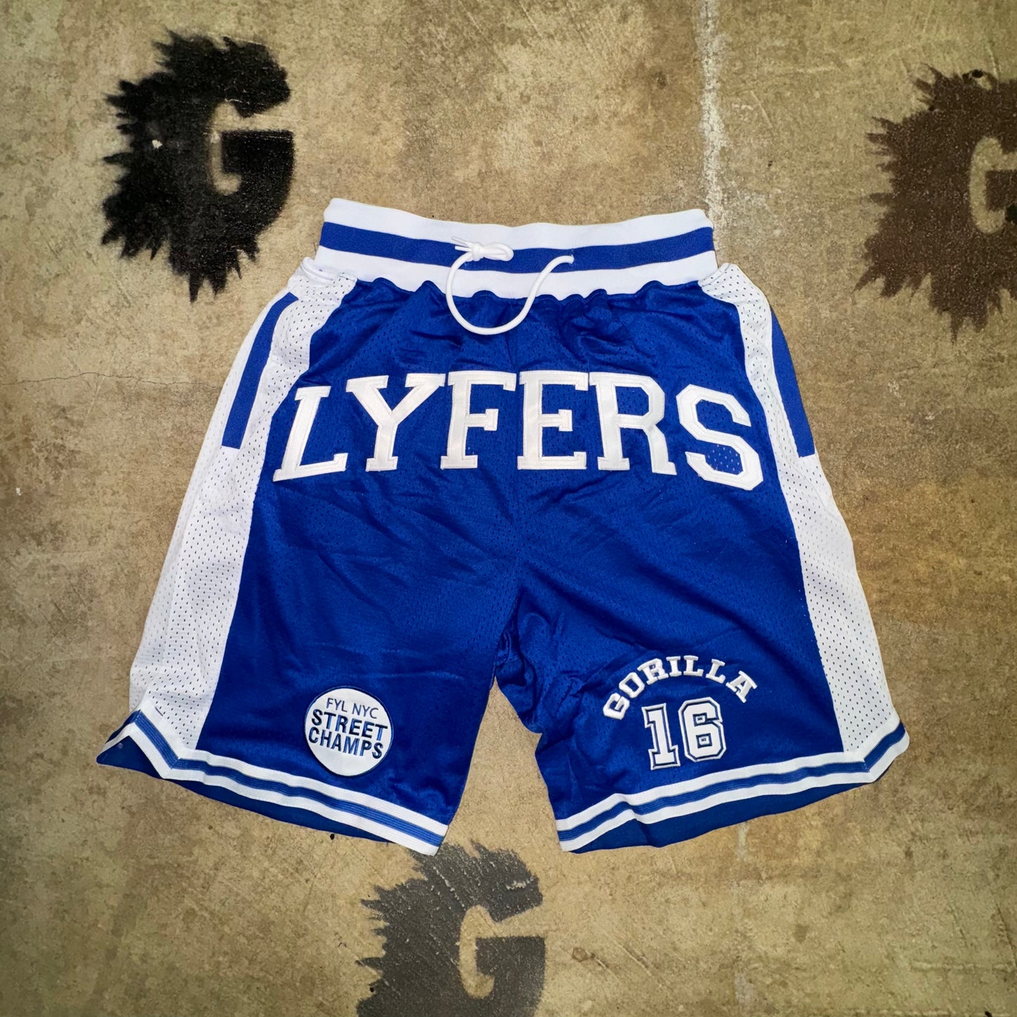 BLUE LYFERS HIGH SCHOOL BASKETBALL SHORTS