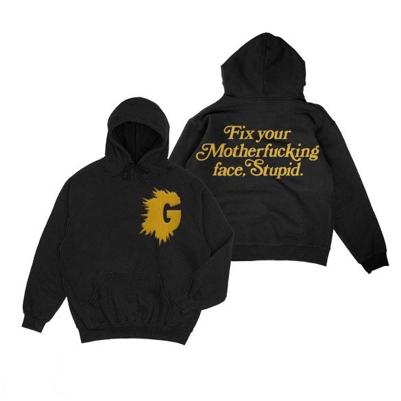 HIP HOP QUOTABLE HOODY / FIX YOUR FACE (FYL FIRST)