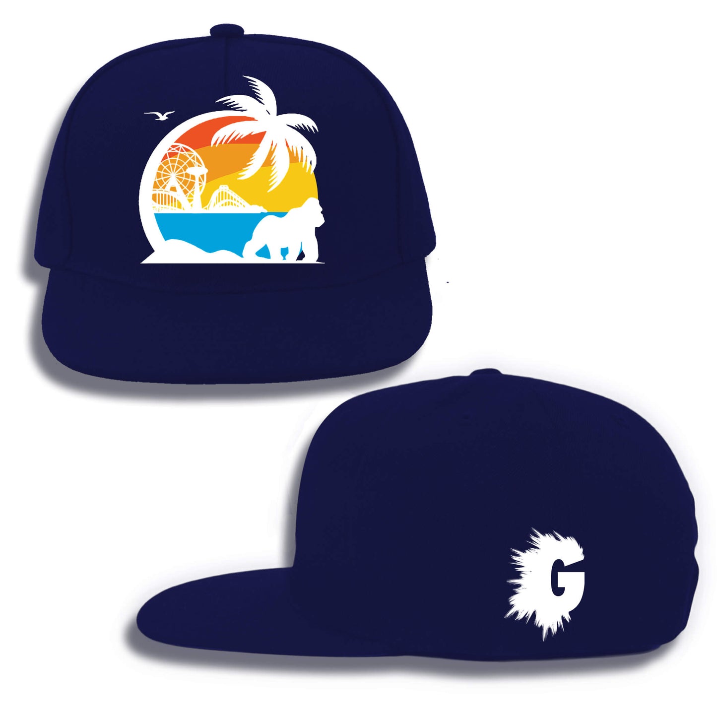 CONEY ISLAND SUMMER SNAPBACK (NAVY BLUE)