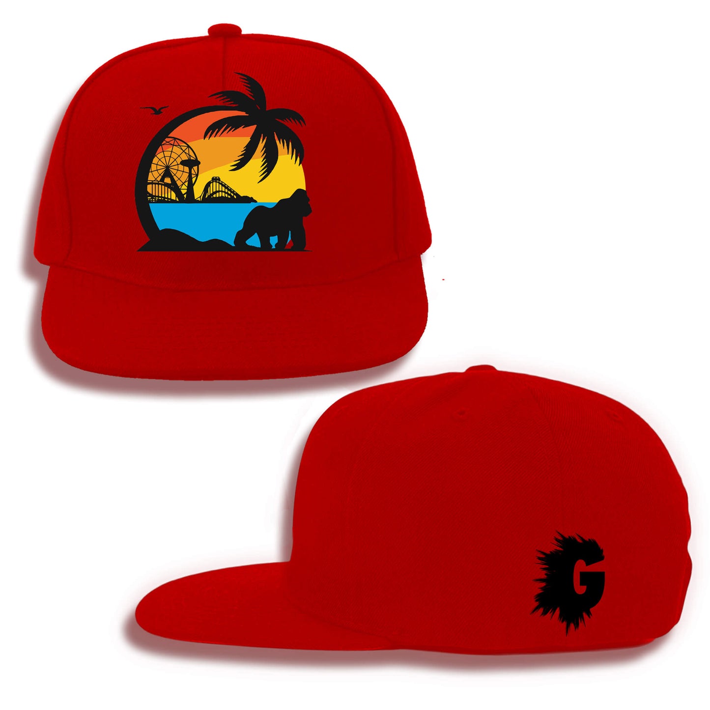 CONEY ISLAND SUMMER SNAPBACK (RED)