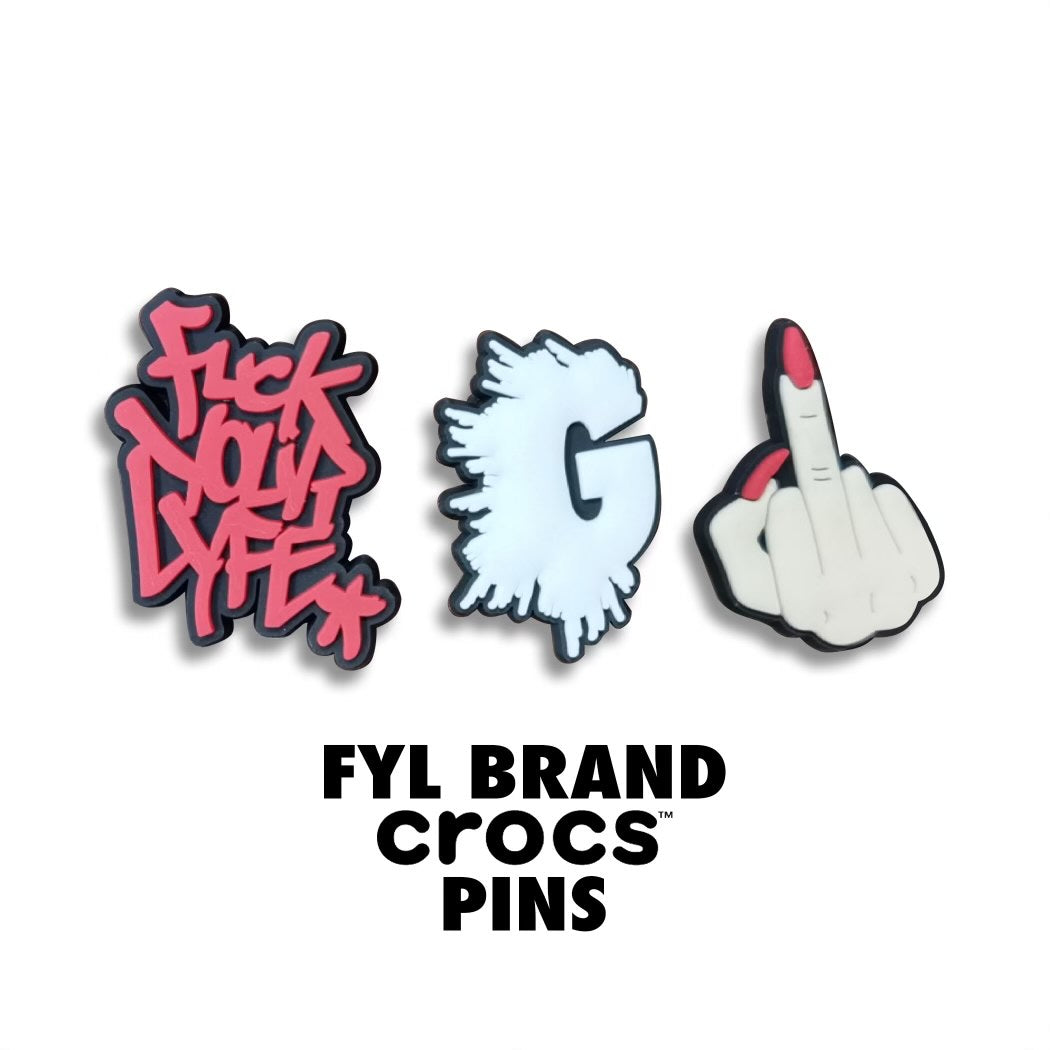 FYLBRAND CROCS PINS (PACK OF 3)