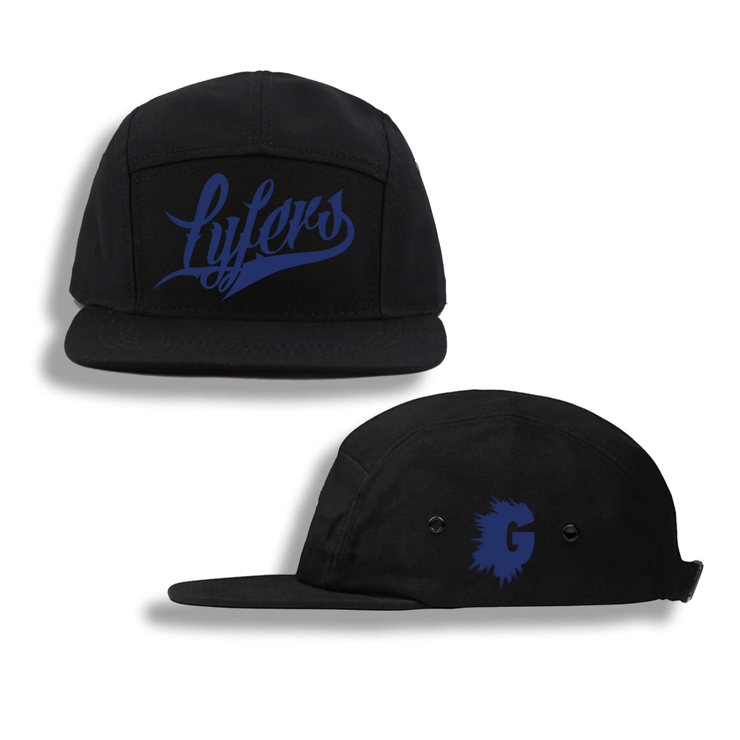 LYFERS SCRIPT FIVE PANEL HAT (MULTIPLE COLORWAYS)