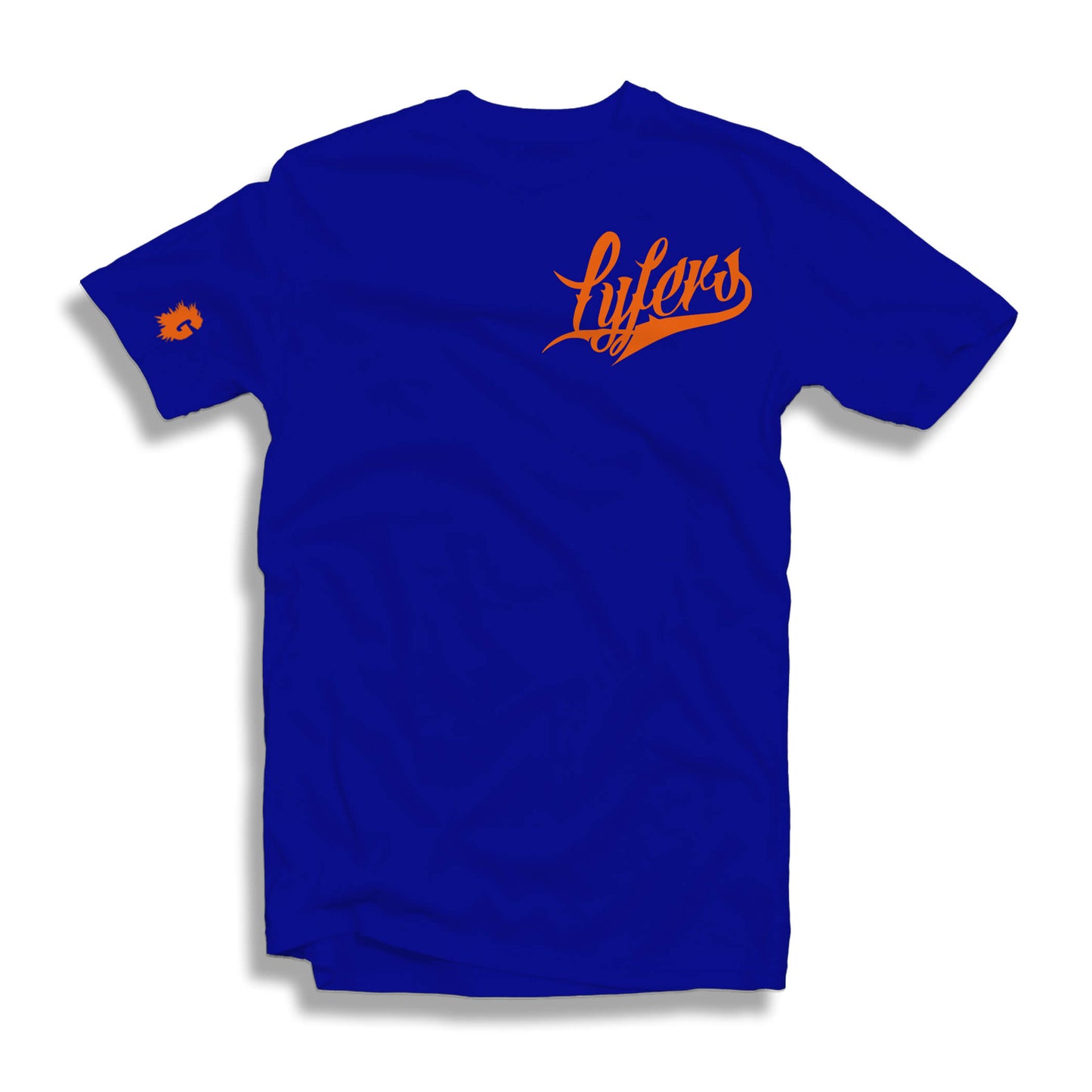 LYFERS SCRIPT BLUE T-SHIRT (MULTIPLE LOGO COLORWAYS)