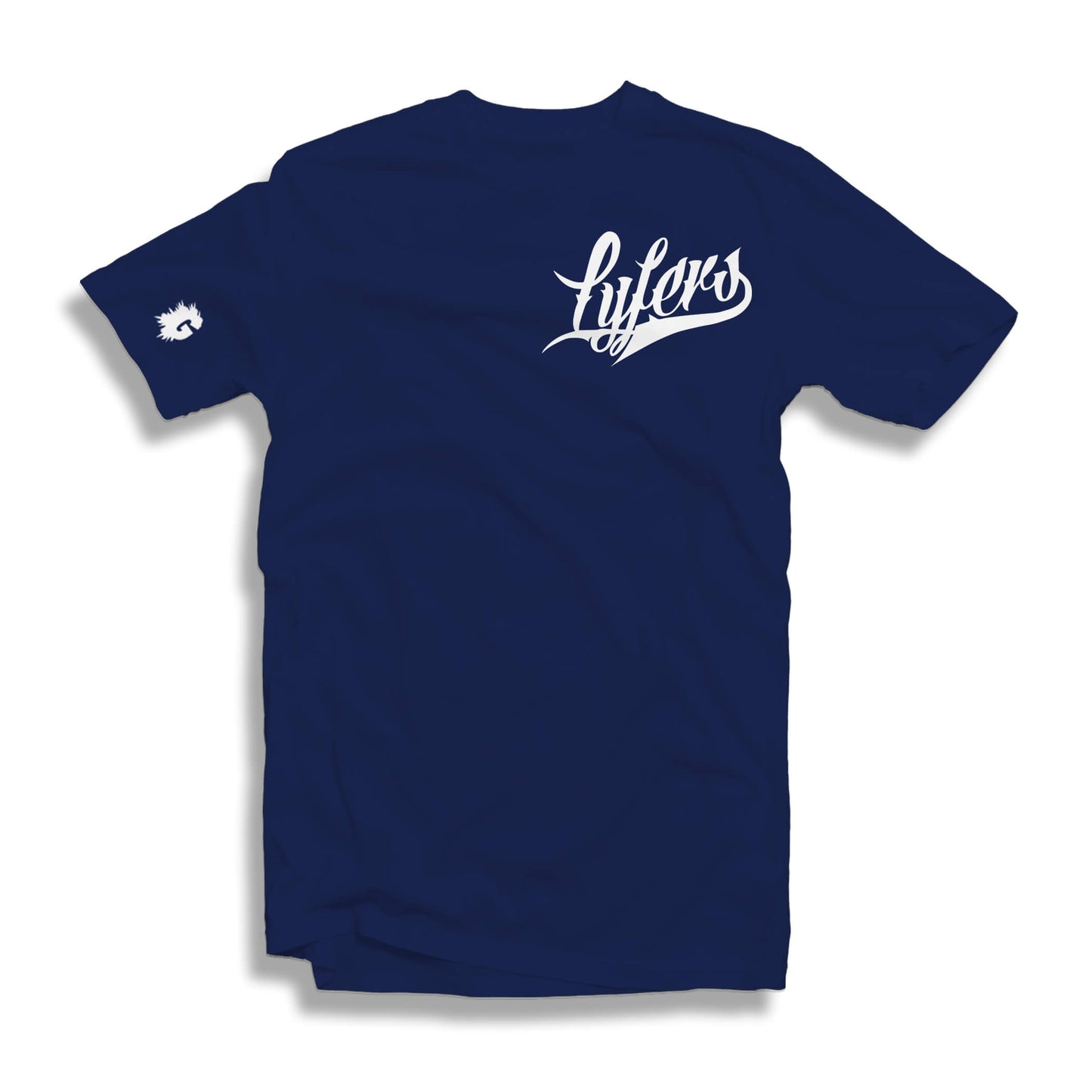 LYFERS SCRIPT BLUE T-SHIRT (MULTIPLE LOGO COLORWAYS)