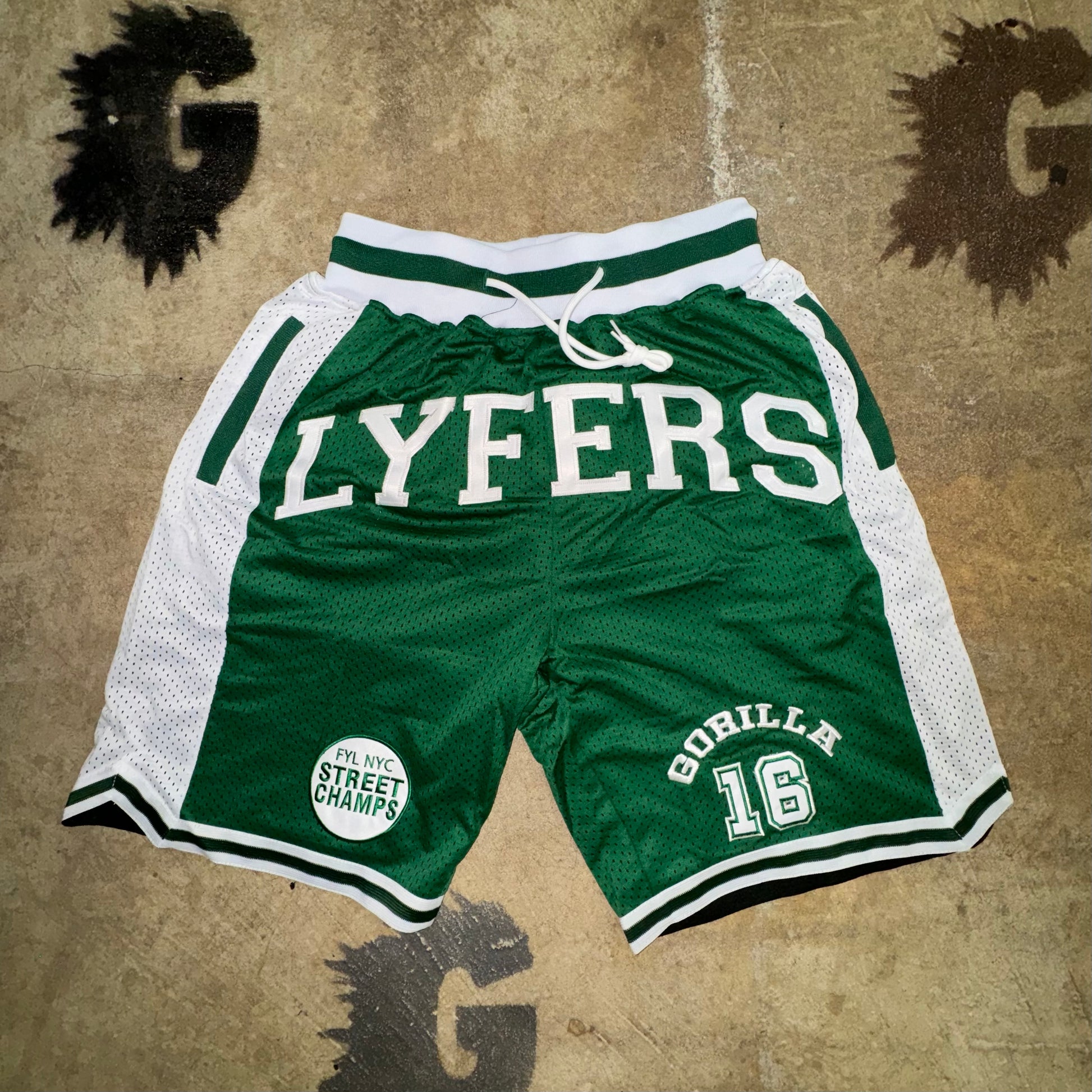 GREEN LYFERS HIGH SCHOOL BASKETBALL SHORTS THE FYL BRAND