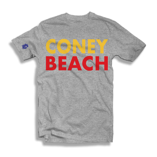 CONEY BEACH T-SHIRT (NAVY BLUE OR GREY)