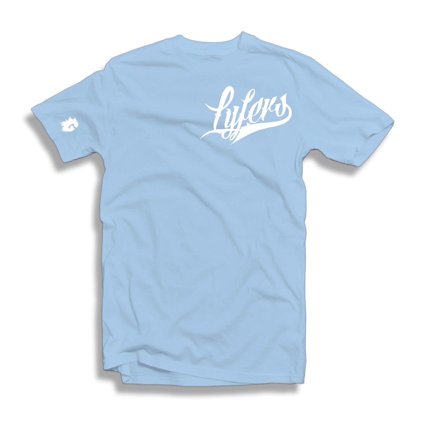 LYFERS SCRIPT BLUE T-SHIRT (MULTIPLE LOGO COLORWAYS)