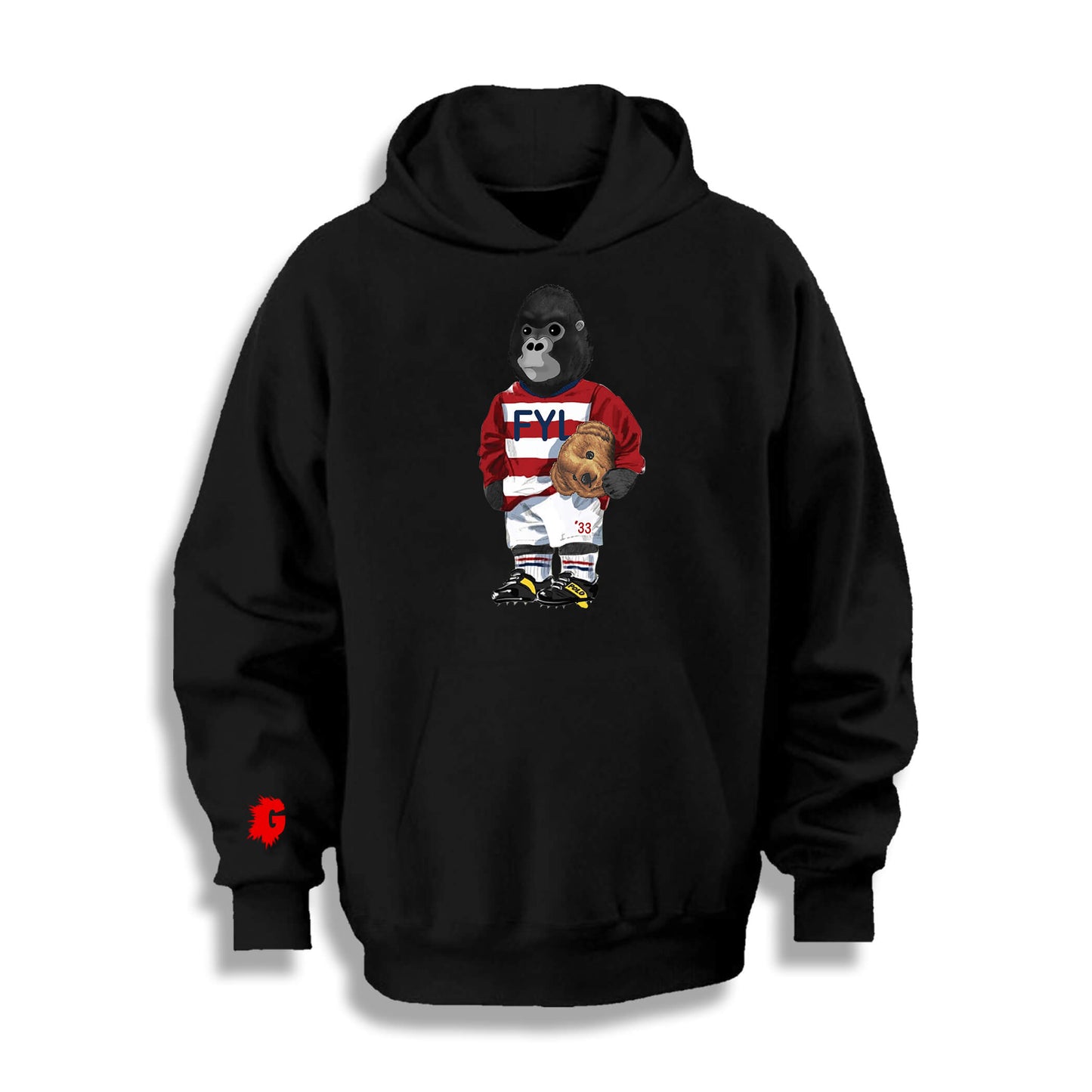 SOCCER GORILLA HOODY